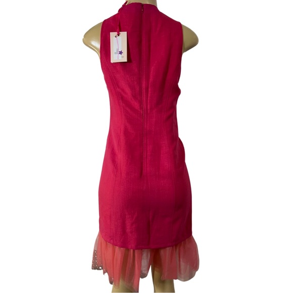 NWT $150 Julie Brown NYC Zane Dress -watermelon Size 2 - Picture 4 of 10